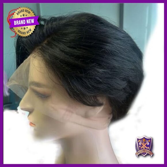 Short Bob Wig Human Hair Full Lace Front Glueless Adjustable Cap main image 7